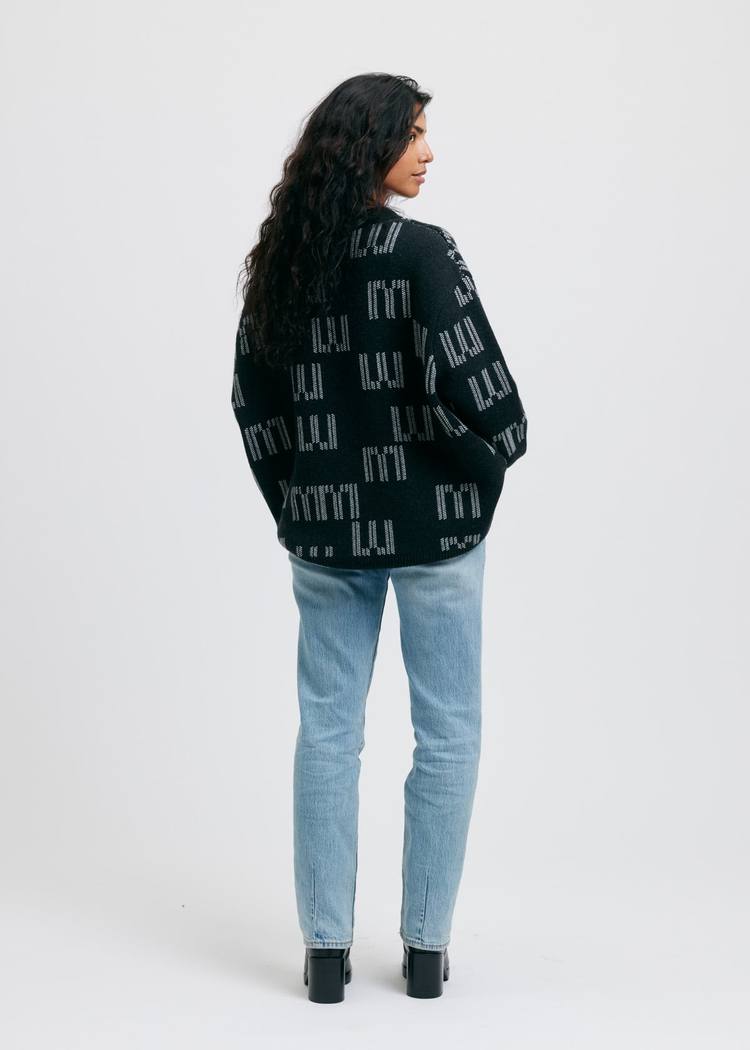 Secondary product image for "EM Knitted Sweater Black"