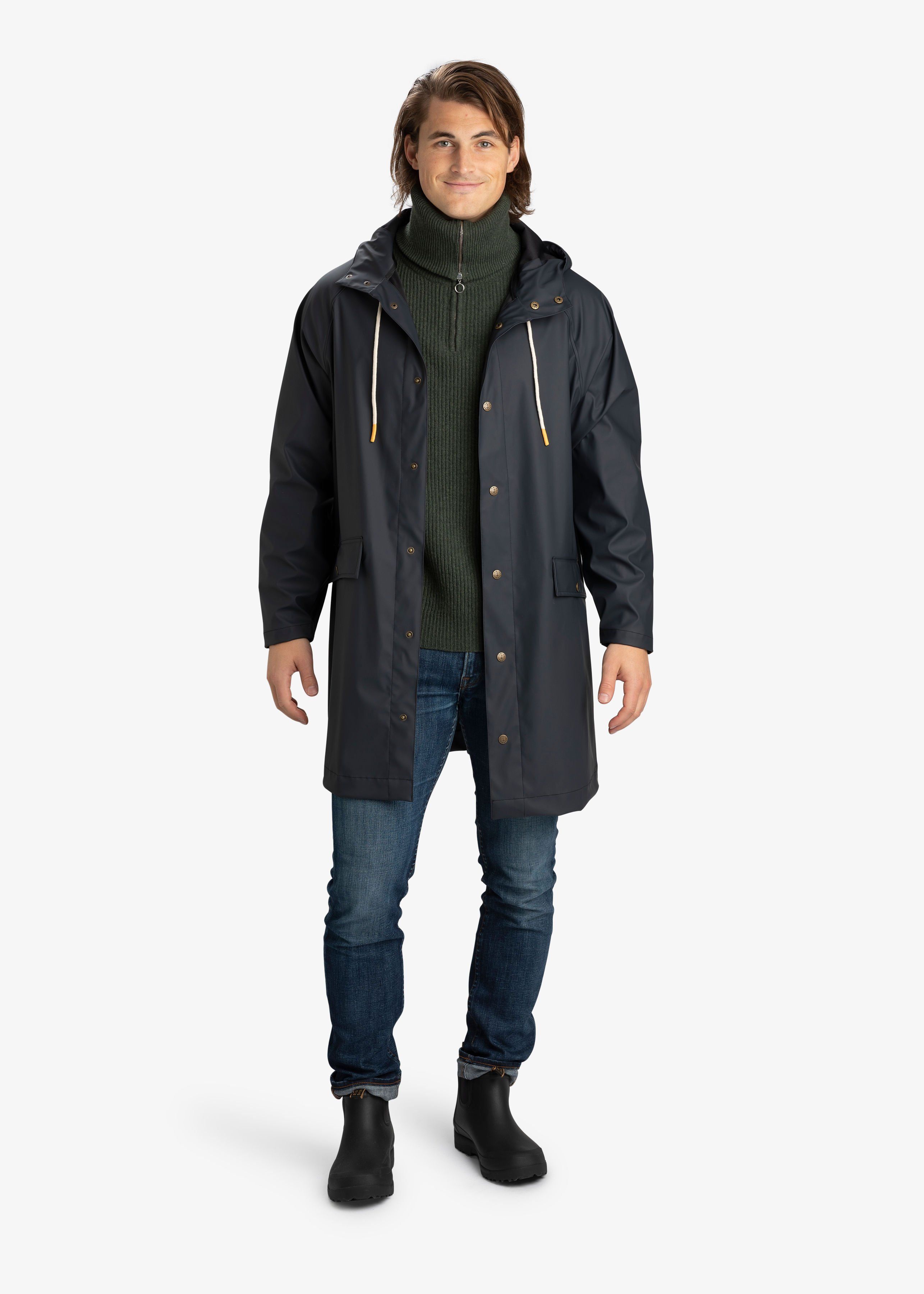 Levi's men's rubberized rain deals parka jacket