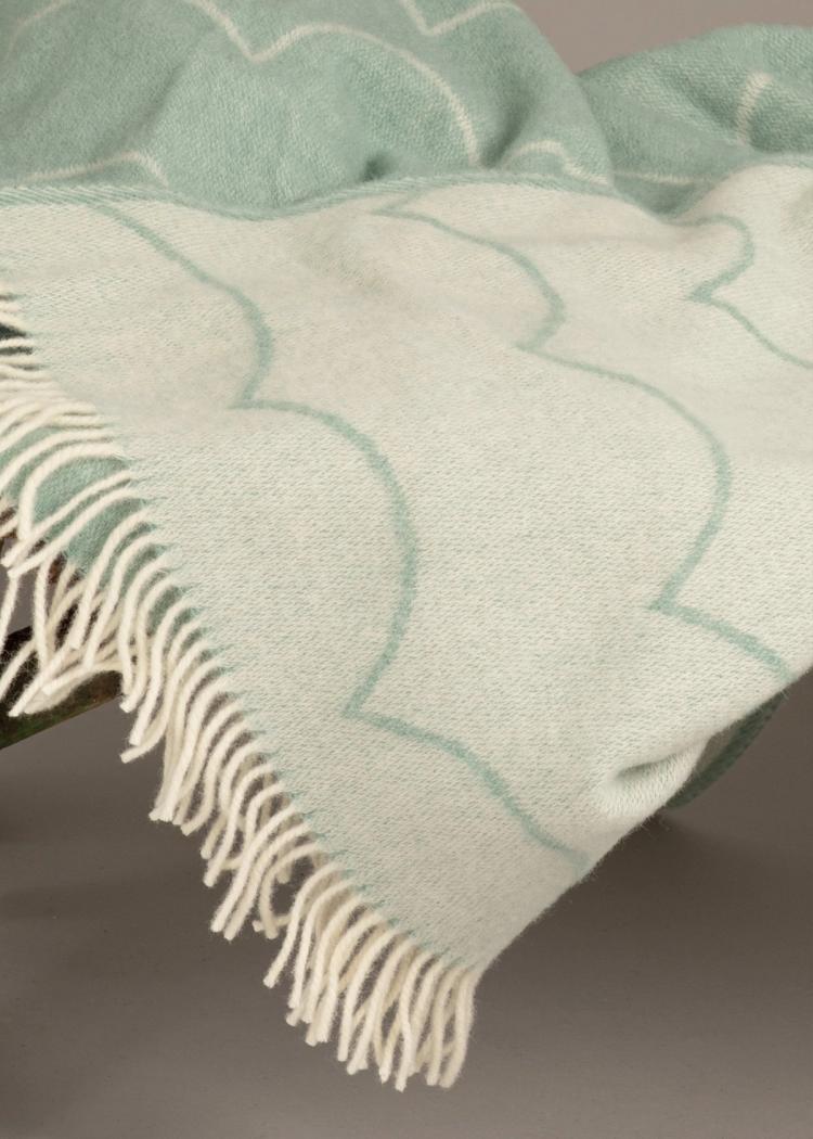 Secondary product image for "Wool Blanket Wave Green"