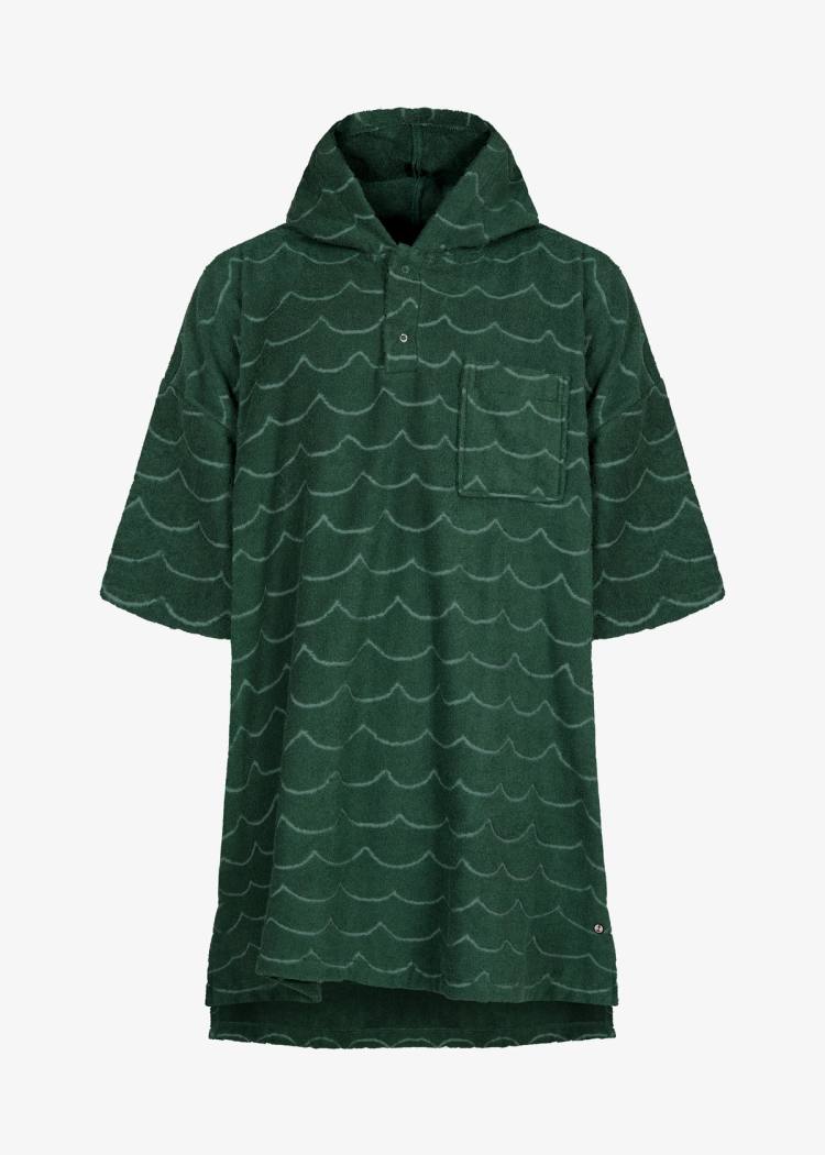 Secondary product image for "Terry poncho Wave Green Men"