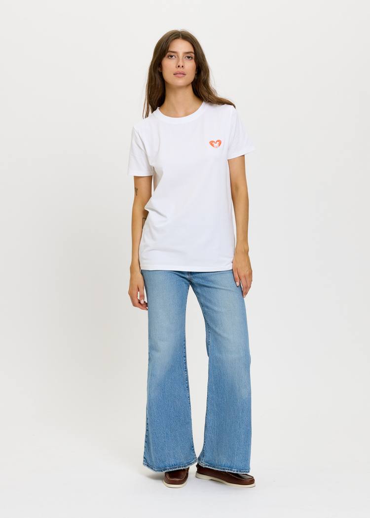 Secondary product image for "T-shirt Räkhjärta Vit"