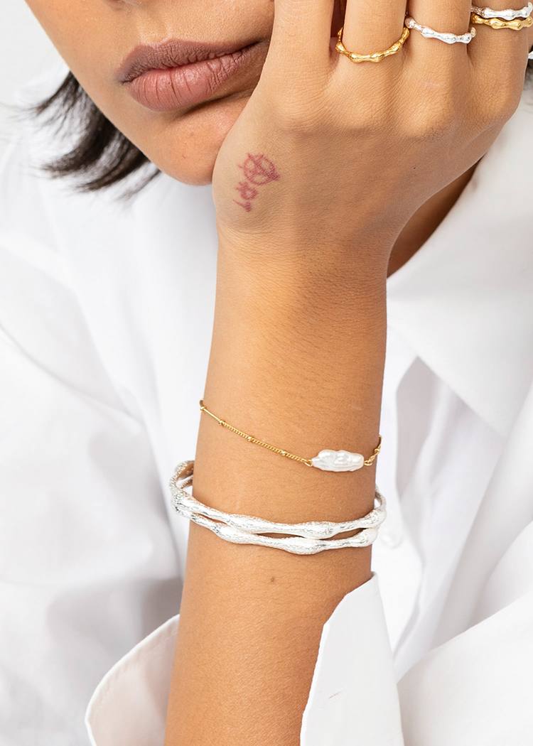 Secondary product image for "Armband Pärla Guld"