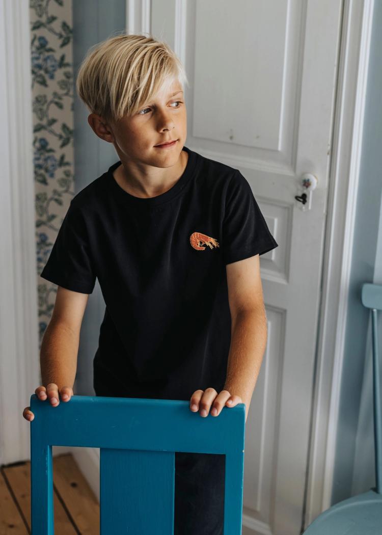Secondary product image for "T-shirt Räka Barn Svart"