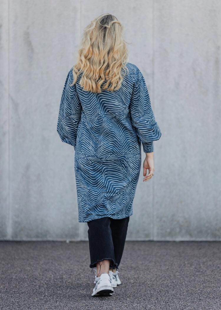 Secondary product image for "Monika Dress Salmon Blue"