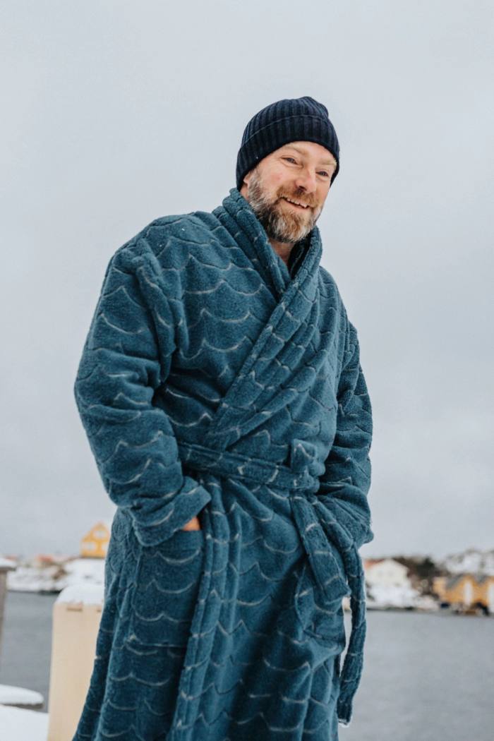 Secondary product image for "Bathrobe Wave Petrol Men"