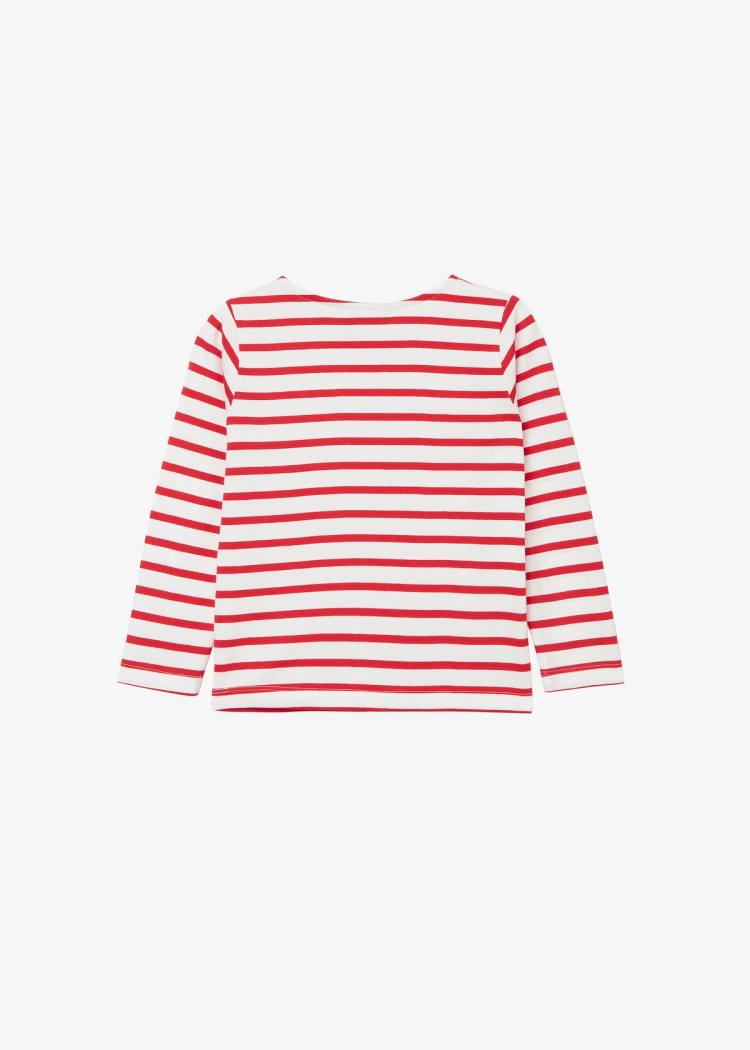 Secondary product image for "Marine Stripe White Red Child"