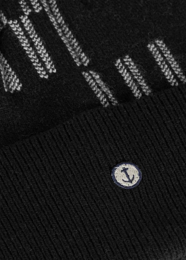 Secondary product image for "EM Stickad Mössa Svart"