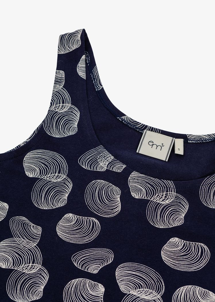 Secondary product image for "Melina Topp Snäcka Marinblå"