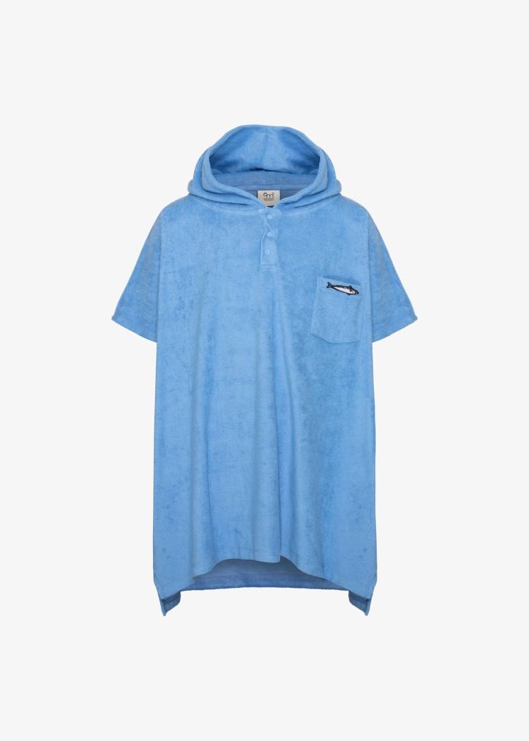 Secondary product image for "Terry Poncho Blue Kids"