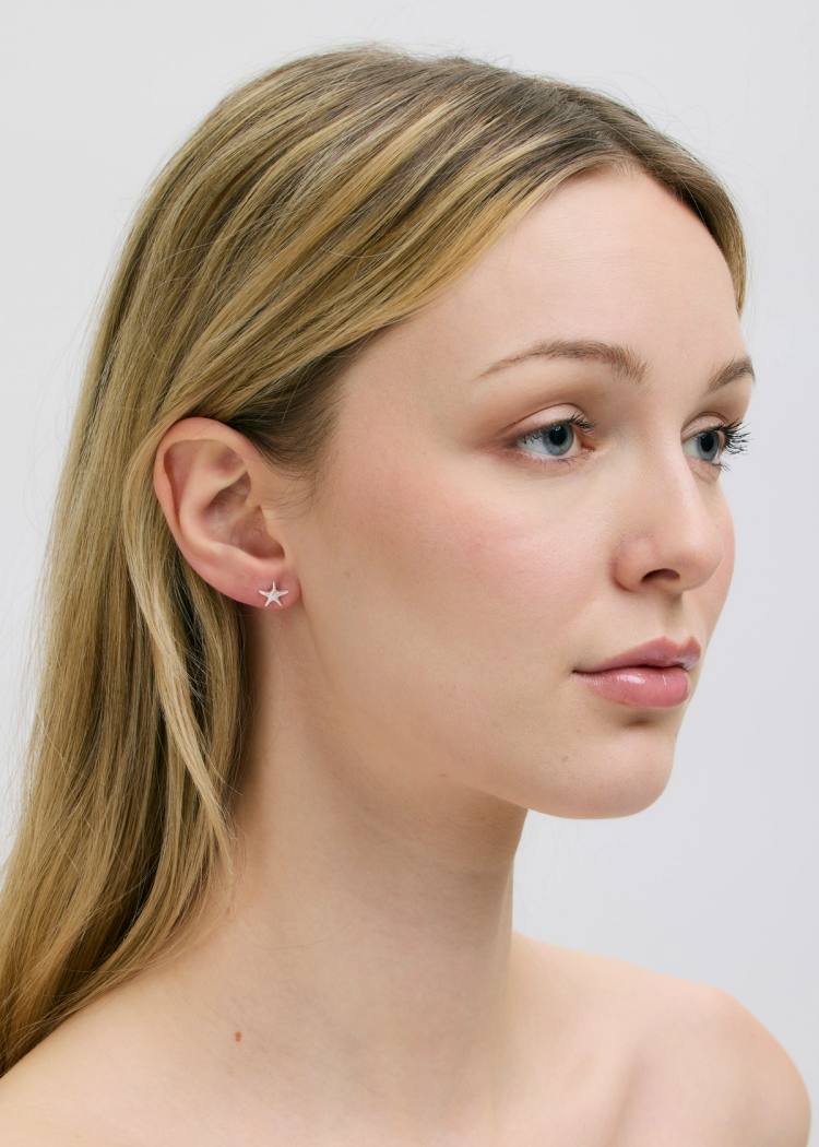 Secondary product image for "Örhänge Sjöstjärna Silver"