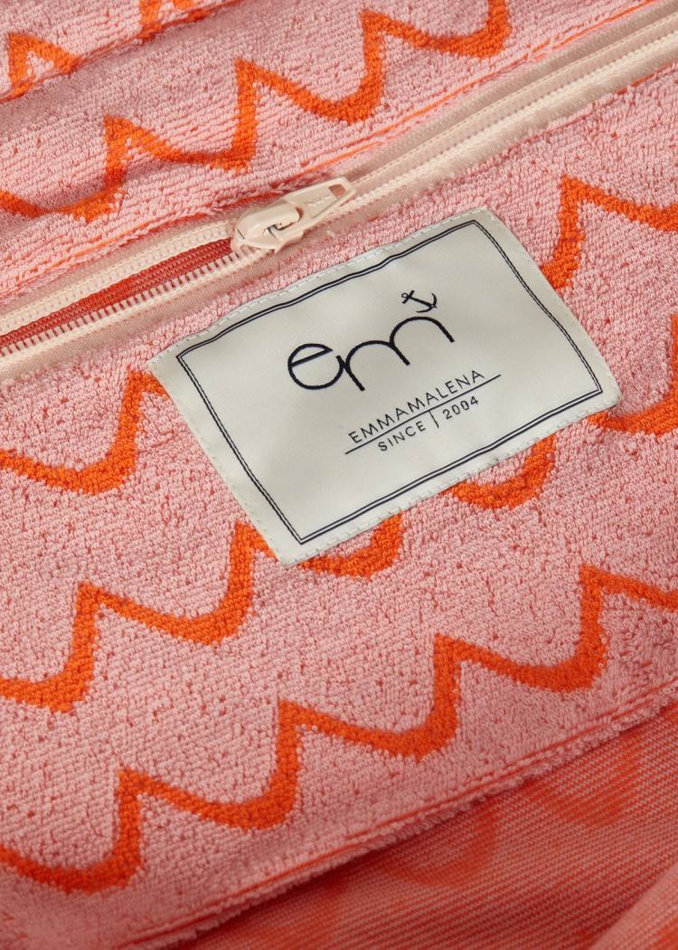 Secondary product image for "Tote Bag Frotté Våg Rosa Orange"