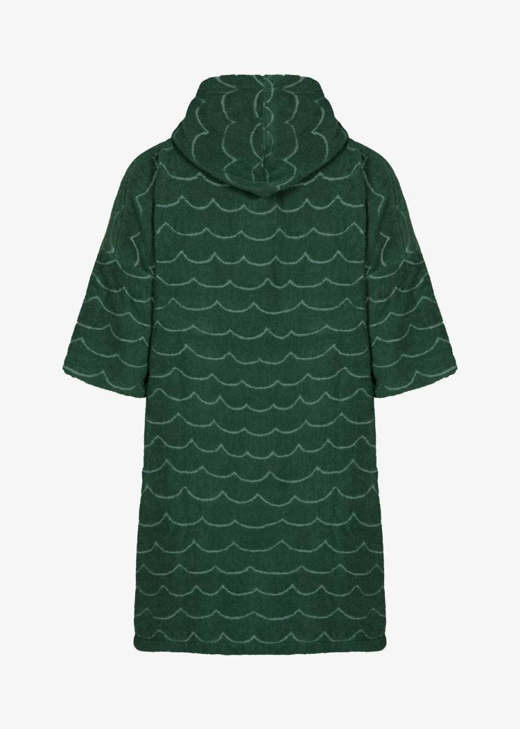 Secondary product image for "Frottéponcho Våg Grön"