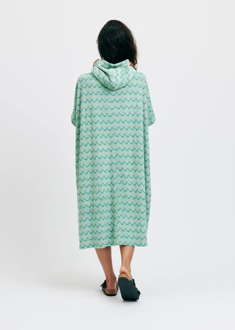 Secondary product image for "Frotteponcho Mint Våg"