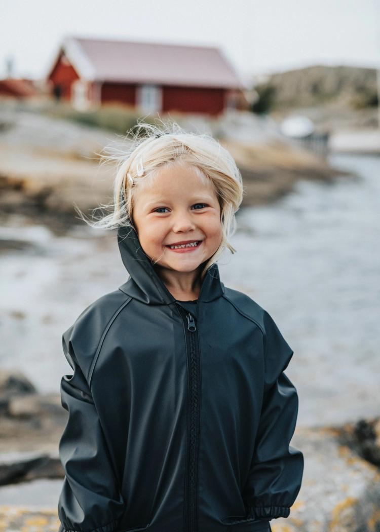 Secondary product image for "Storm Rain Onepiece Marinblå"