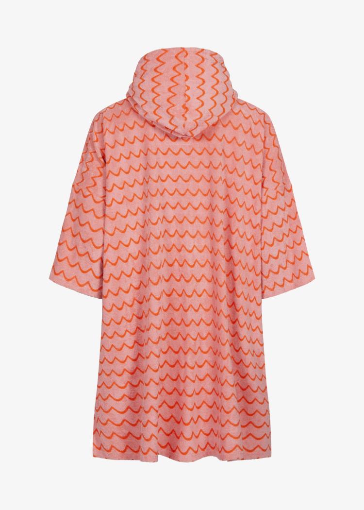 Secondary product image for "Terry poncho Wave Pink Orange LS"
