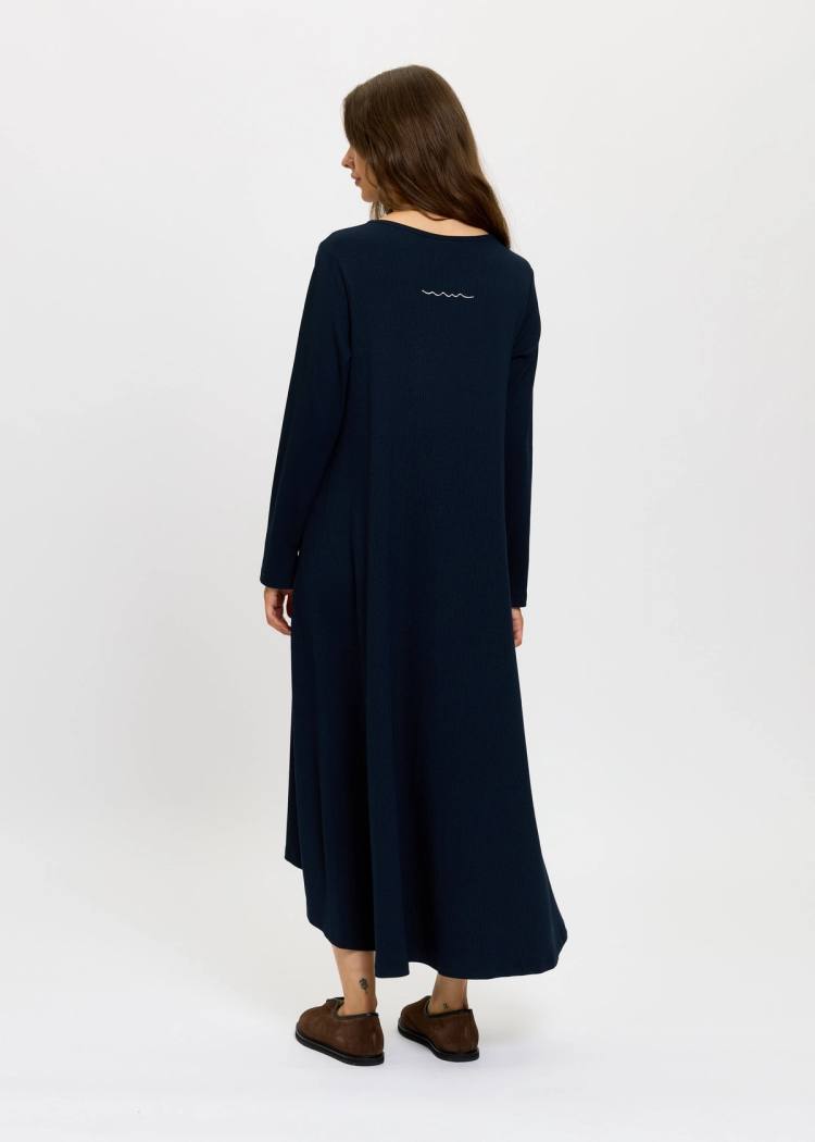 Secondary product image for "Susanna Klänning Ribb Navy"
