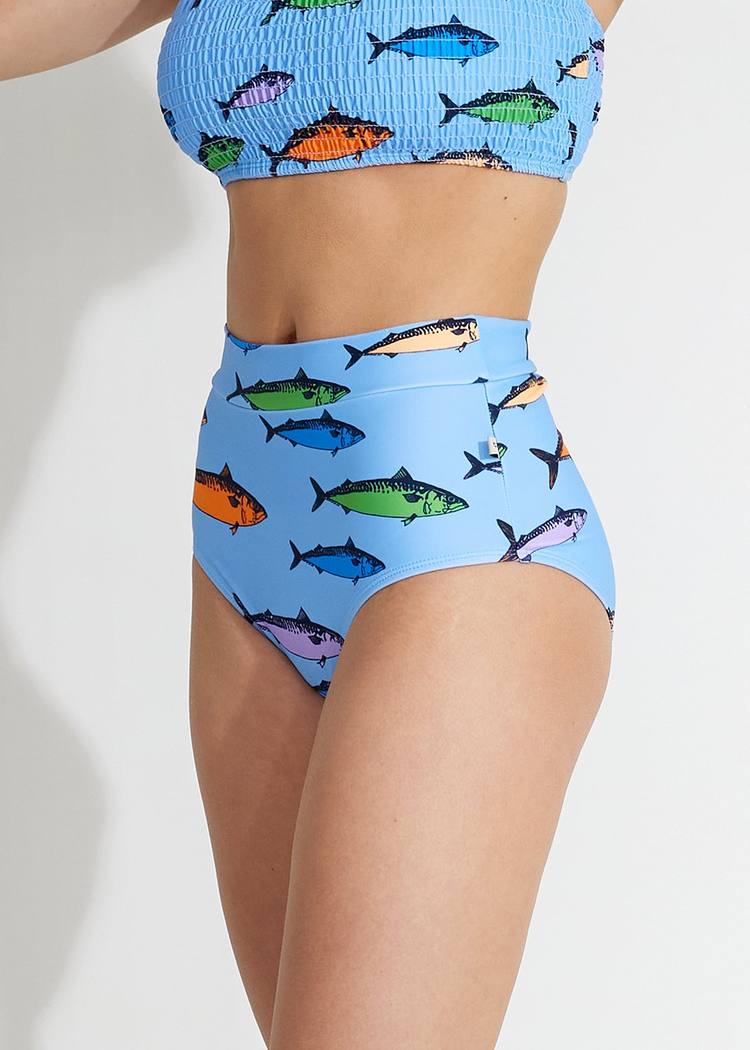 Secondary product image for "Ilse Waffle Bikini Trosa Makrill Multi"