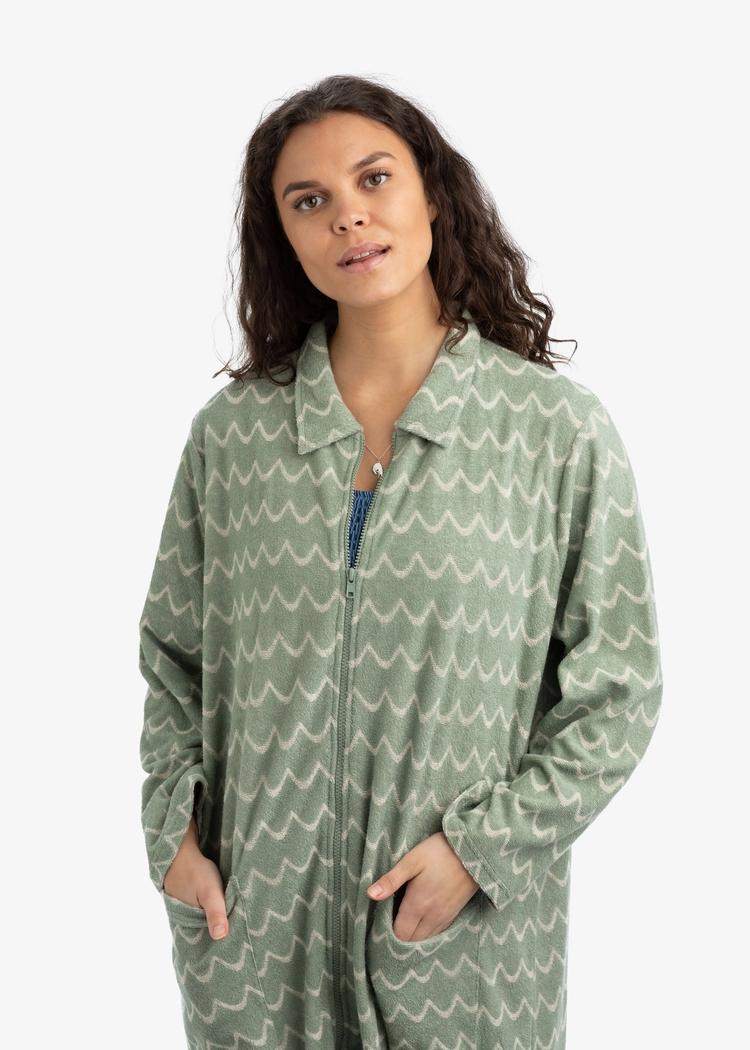 Secondary product image for "Bathrobe Archipelago Green Wave Long"