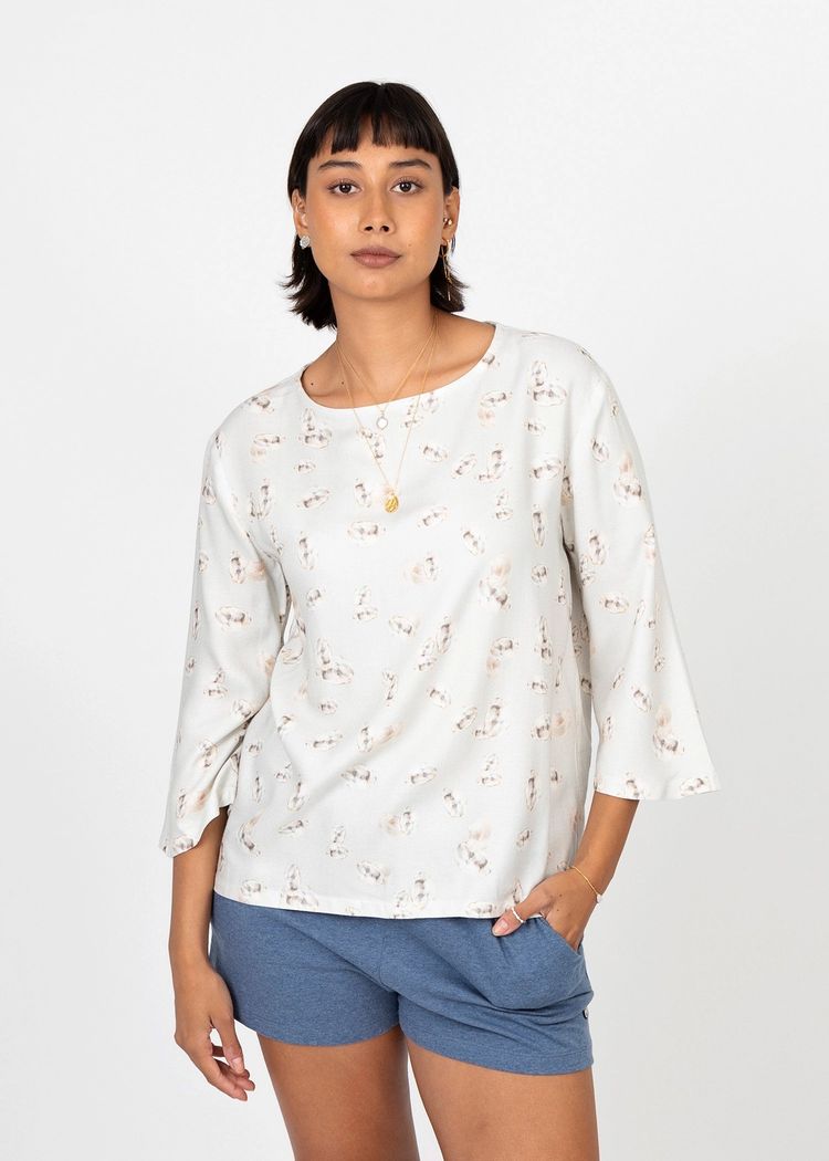 Secondary product image for "Lauren Blouse Oyster"