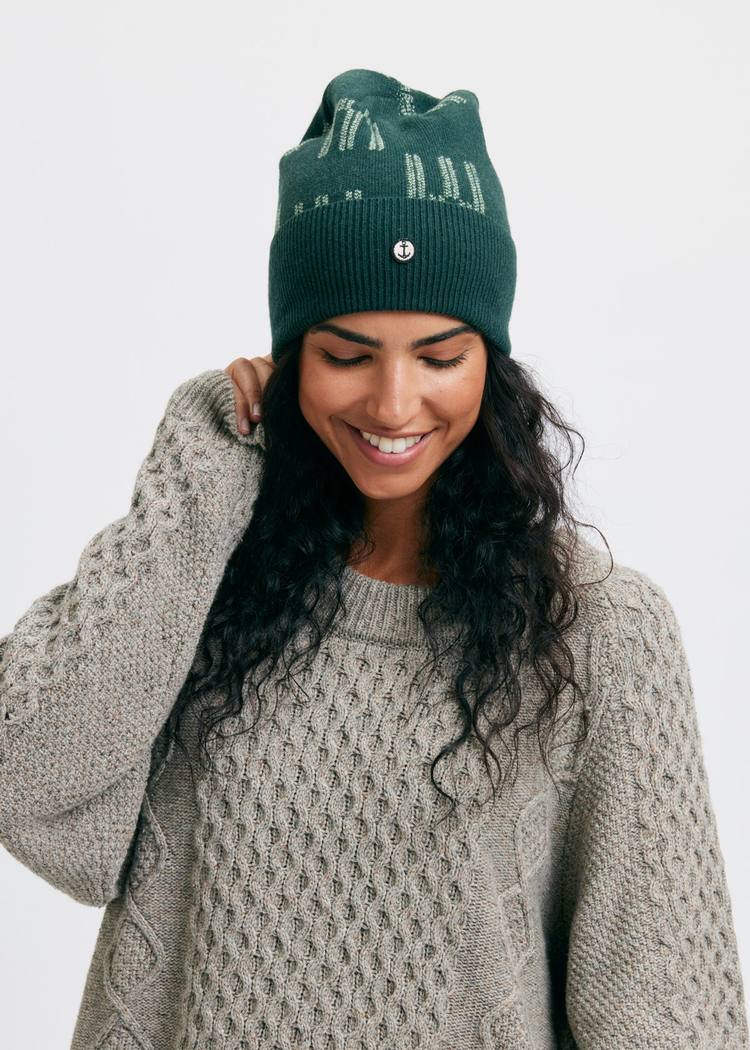 Secondary product image for "EM Knitted Beanie Green"