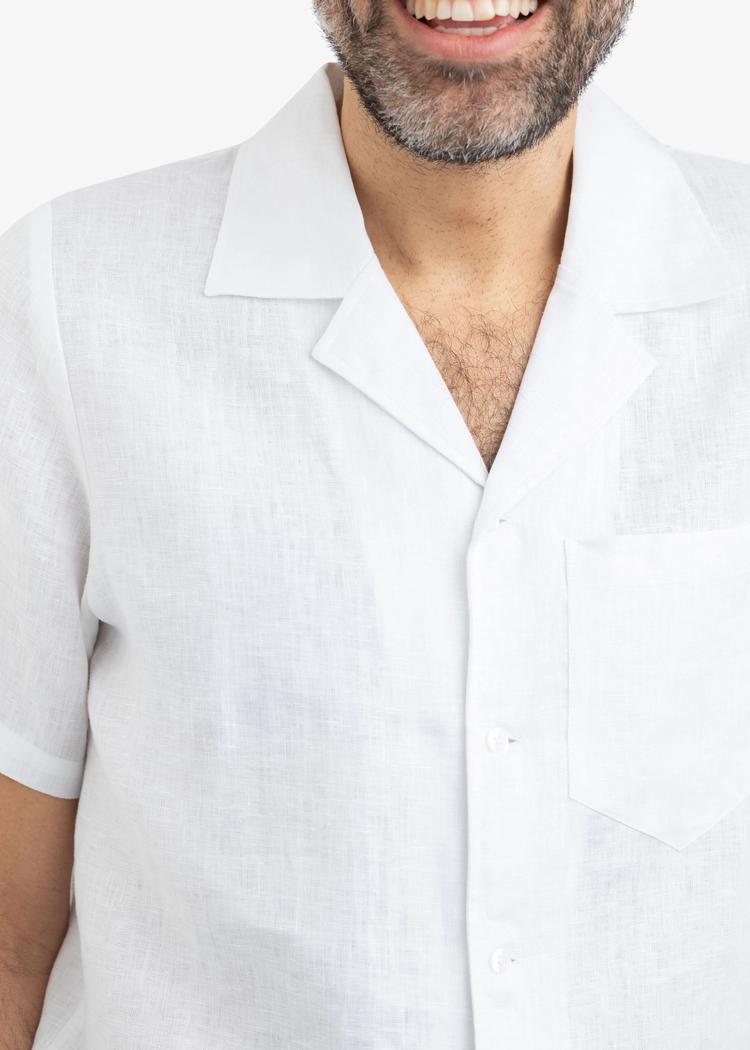 Secondary product image for "Jonte Linen Shirt Off-white"