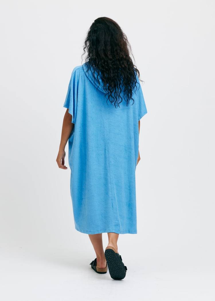 Secondary product image for "Frotteponcho Terry Blå"