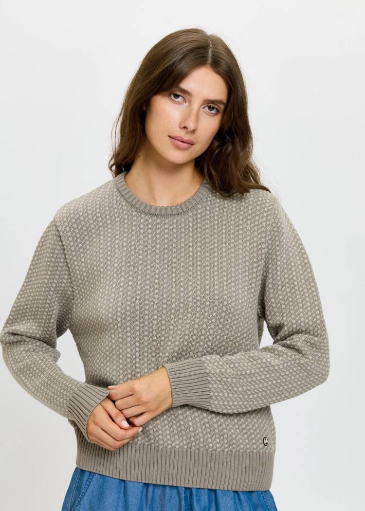 Secondary product image for "Olga Knit Sweater grey Cotton"