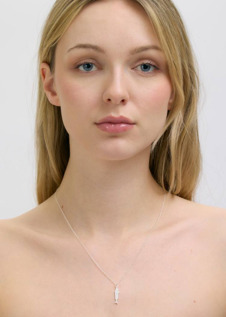 Secondary product image for "Halsband Makrill Silver"