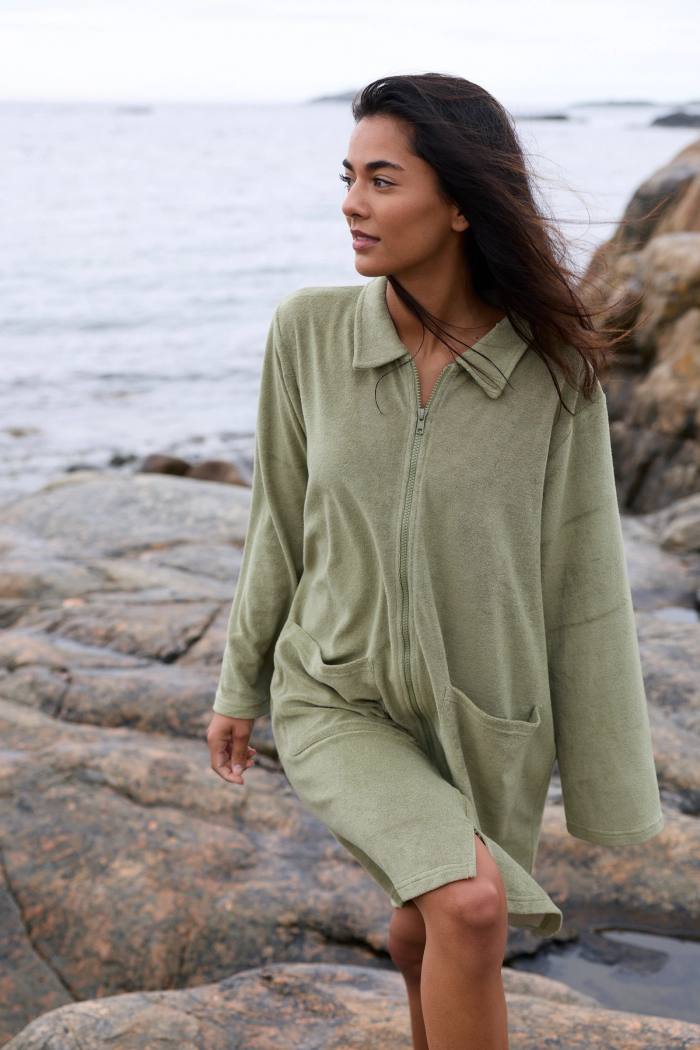 Secondary product image for "Bathrobe Archipelago Wave Mint"