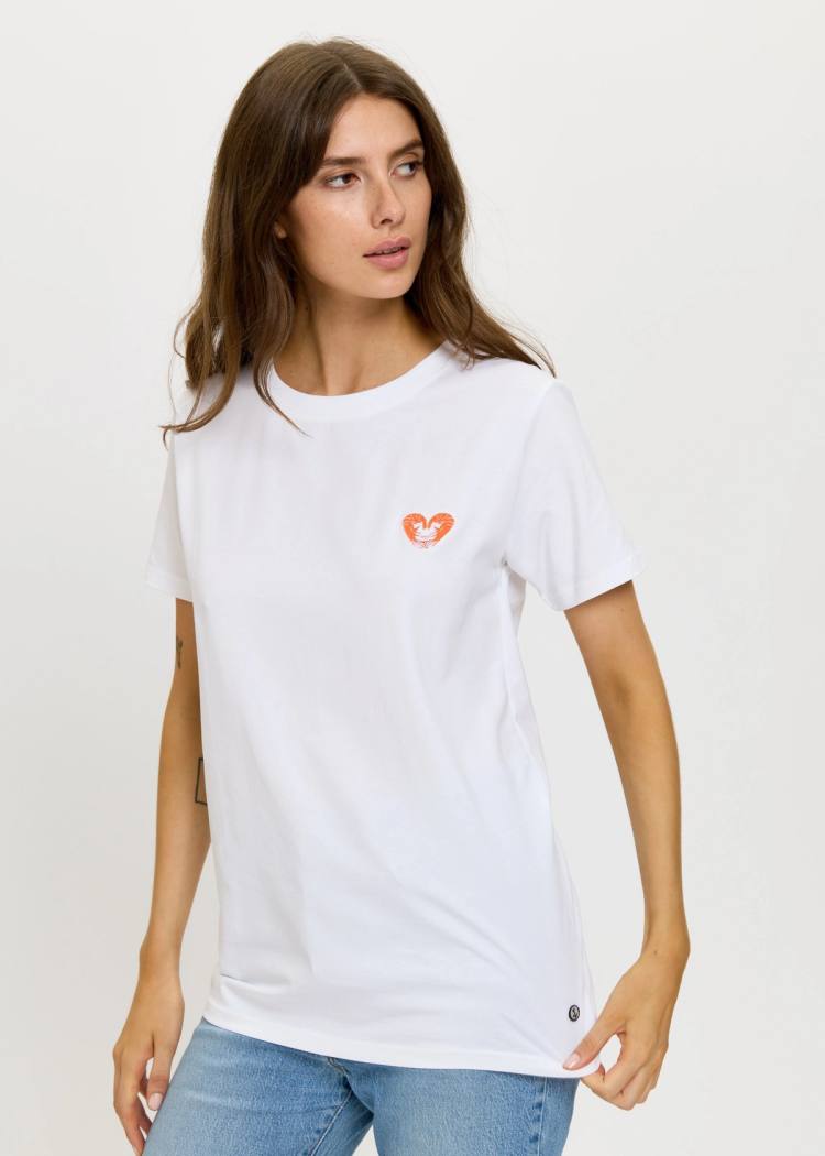 Secondary product image for "T-shirt Räkhjärta Vit"