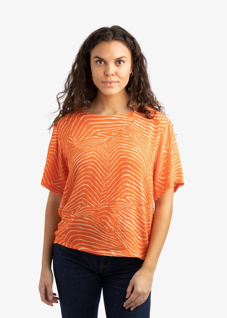 Secondary product image for "Mita Blouse Salmon Orange"
