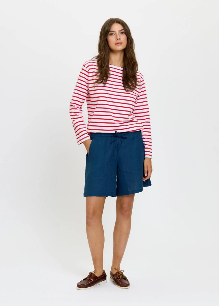 Secondary product image for "Vida Shorts Linne Marinblå"