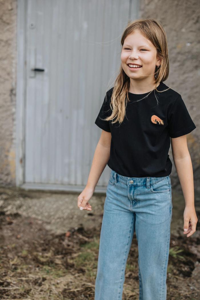 Secondary product image for "T-shirt Shrimp Kids Black"