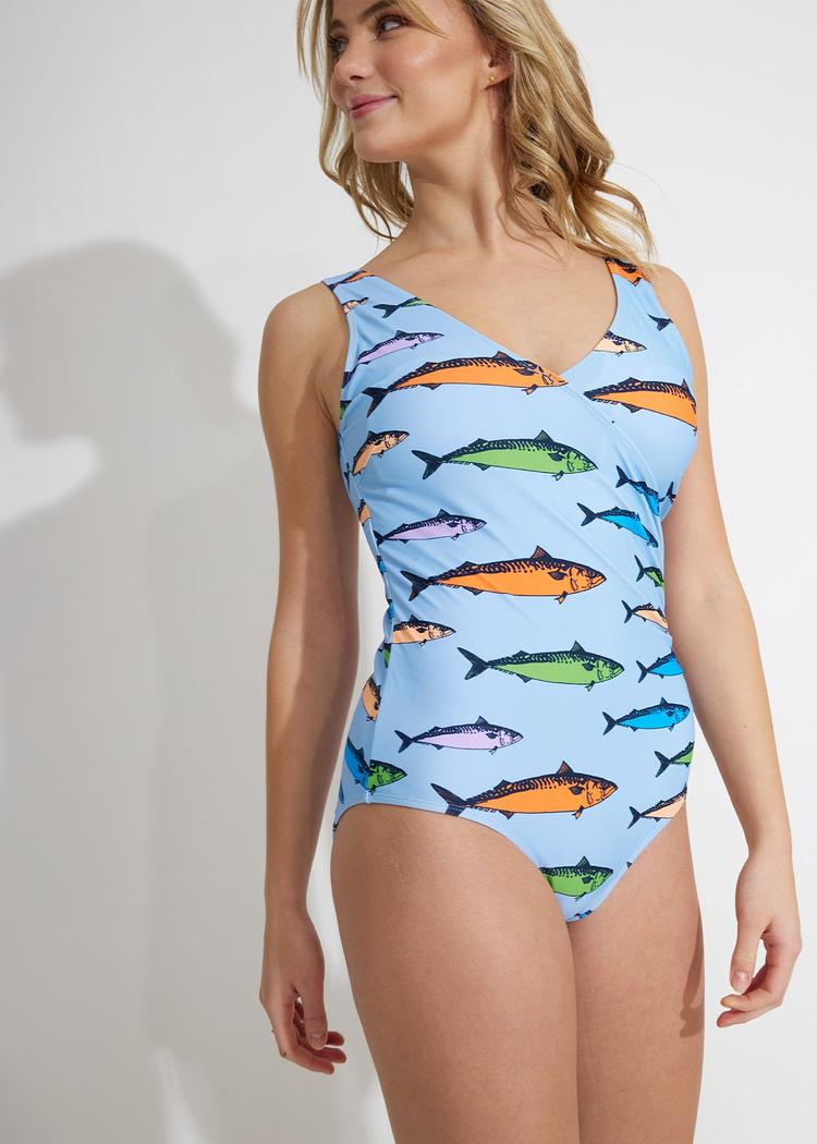 Secondary product image for "Astri Swimsuit Mackerel Multi"
