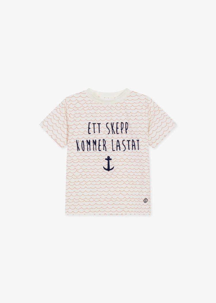 Secondary product image for "T-shirt Ett Skepp Kommer Lastat Barn"