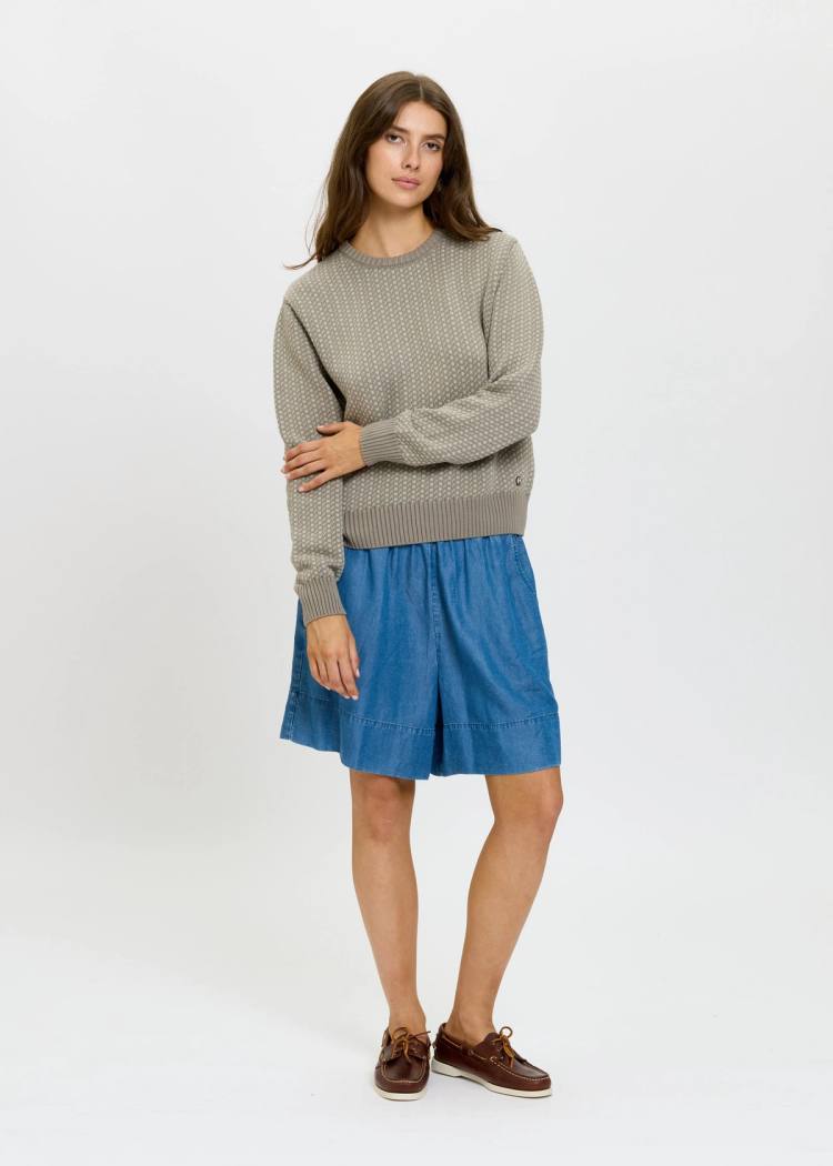 Secondary product image for "Olga Knit Sweater grey Cotton"