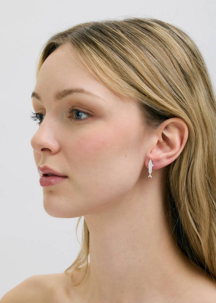 Secondary product image for "Örhänge Makrill Silver"