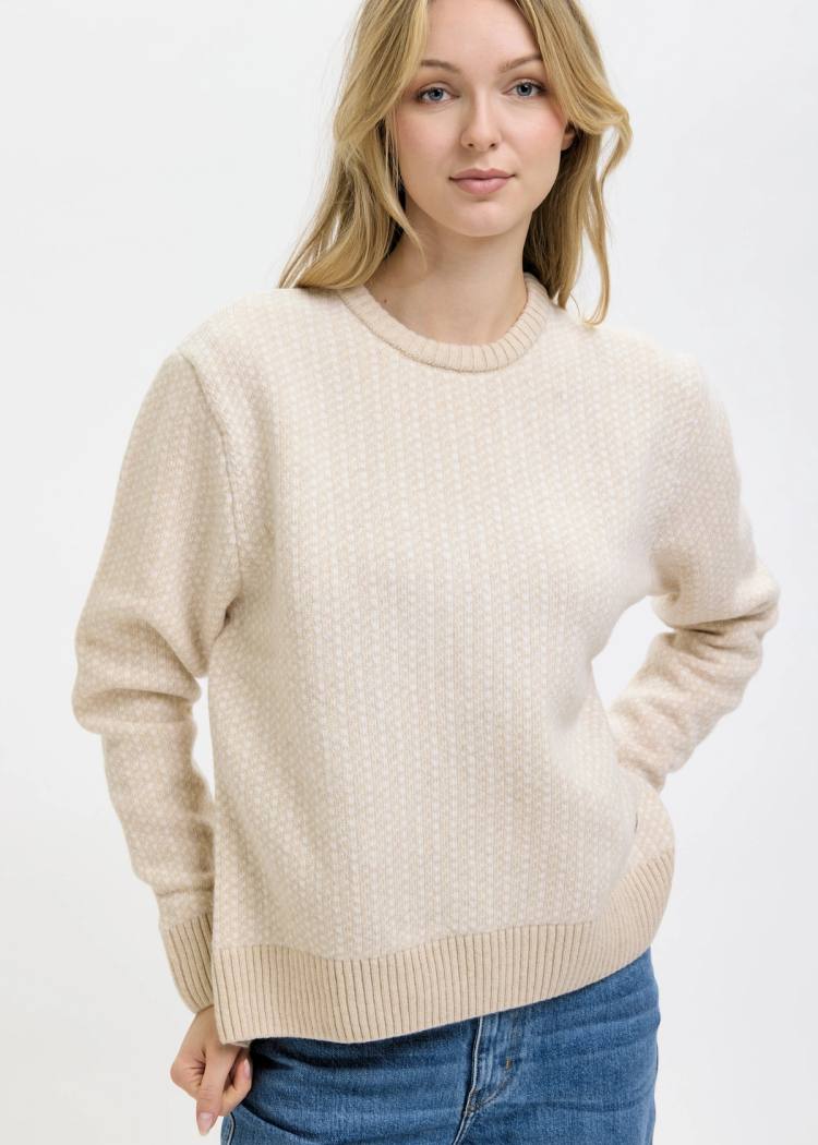 Secondary product image for "Olga Stickad Beige"