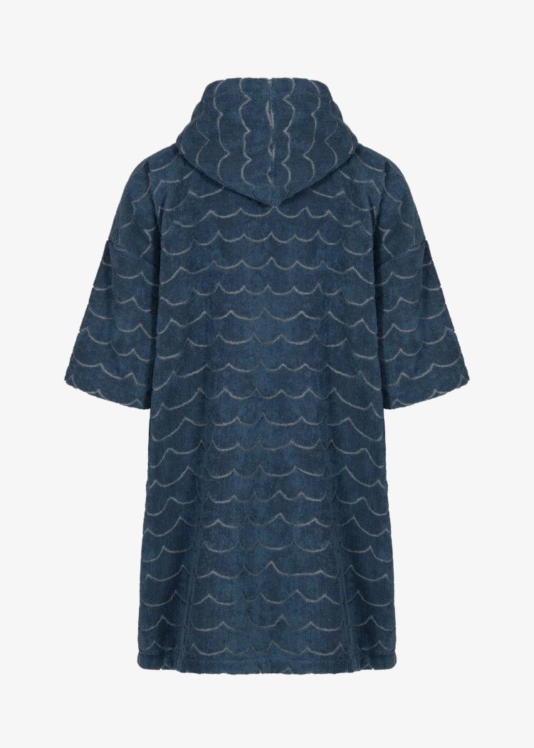 Secondary product image for "Terry Poncho Wave Petrol Long Sleeve"