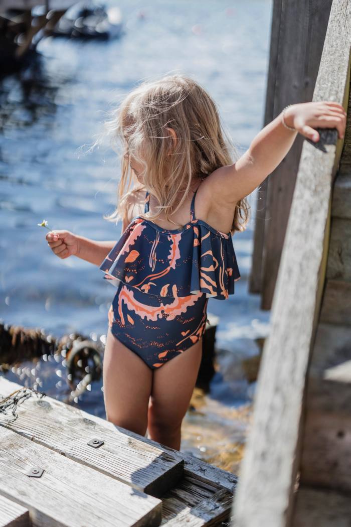 Secondary product image for "Livia Ruffles Baddräkt Barn Sockertång"