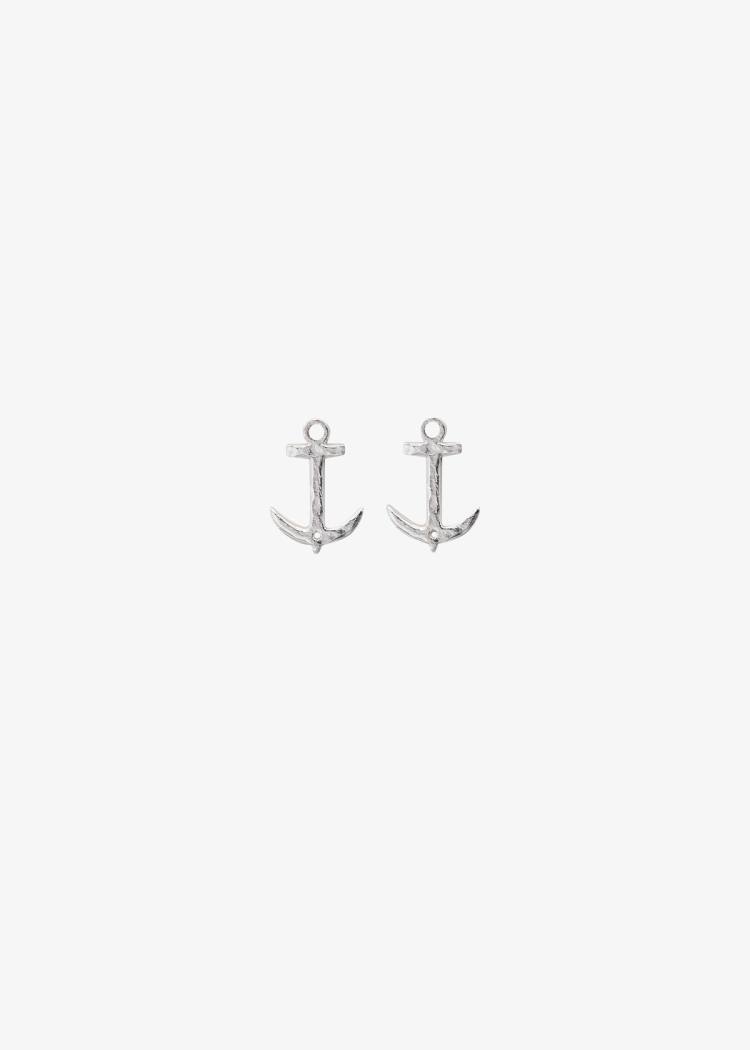 Secondary product image for "Earring Anchor Silver"