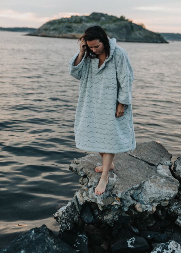 Secondary product image for "Frottéponcho Vågen"