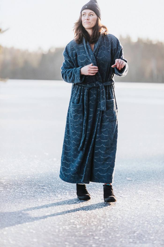 Secondary product image for "Bathrobe Wave Petrol"