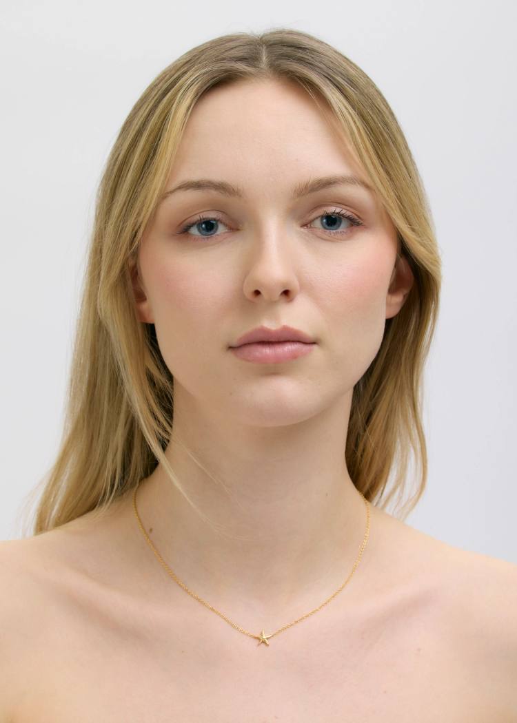 Secondary product image for "Necklace Starfish Gold"