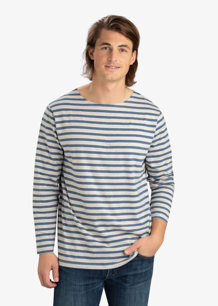 Secondary product image for "Kalle Longsleeve Stripe Blue Sand"