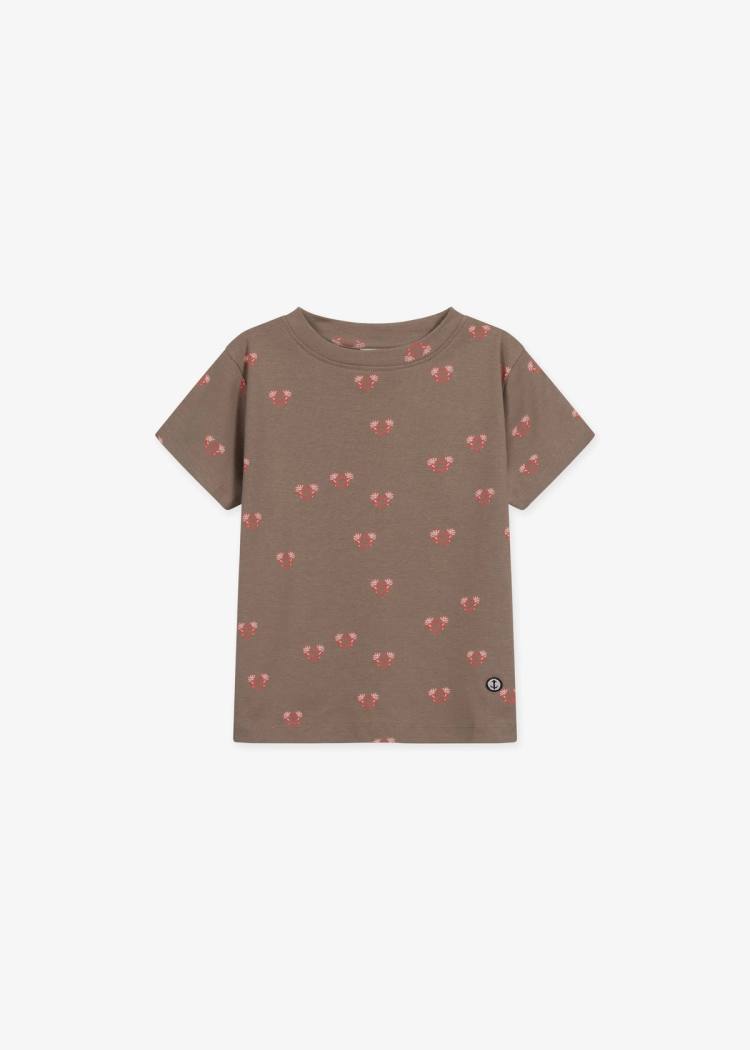 Secondary product image for "T-shirt Räkhjärta Brun Barn"