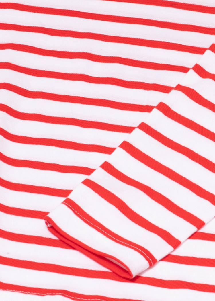 Secondary product image for "Marine Stripe White Red Child"