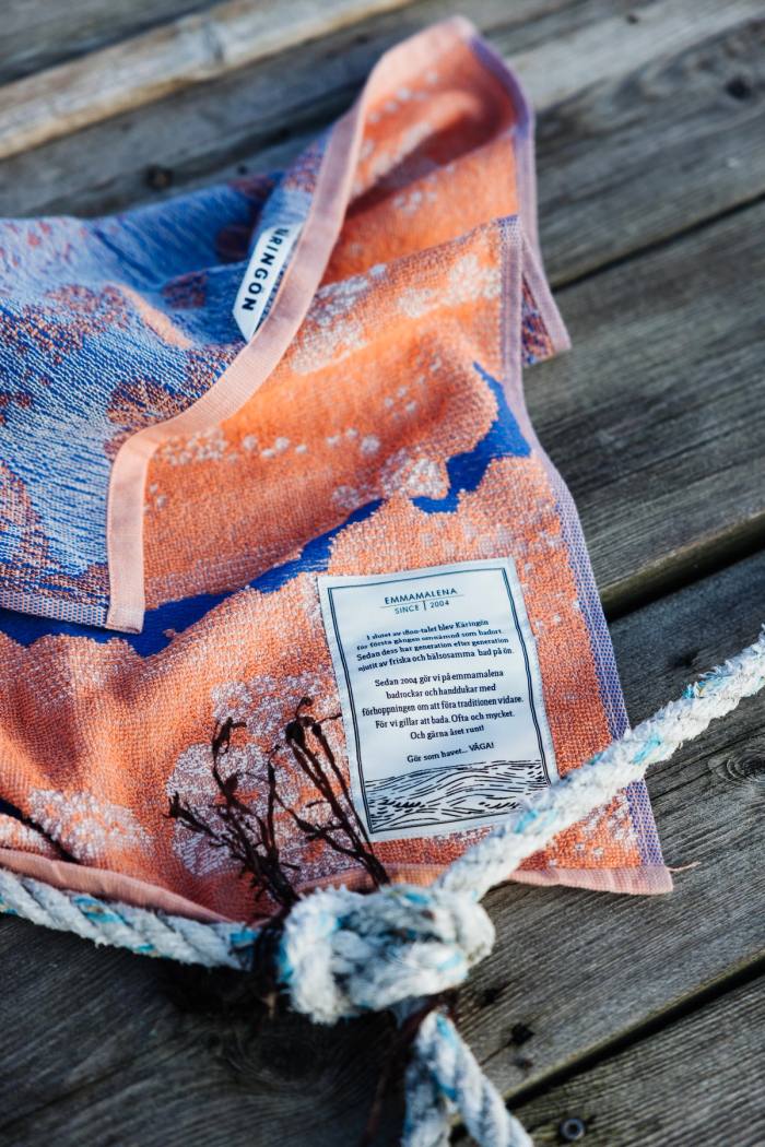 Secondary product image for "Gästhandduk Sockertång Peach"