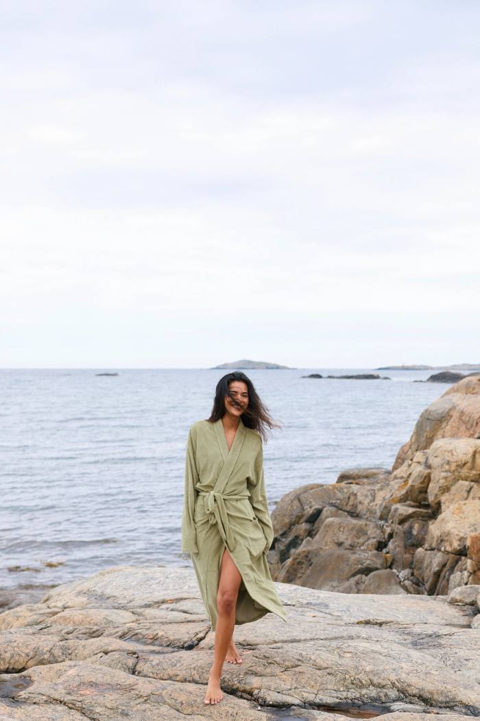 Secondary product image for "Bathrobe Tie Sage Green"