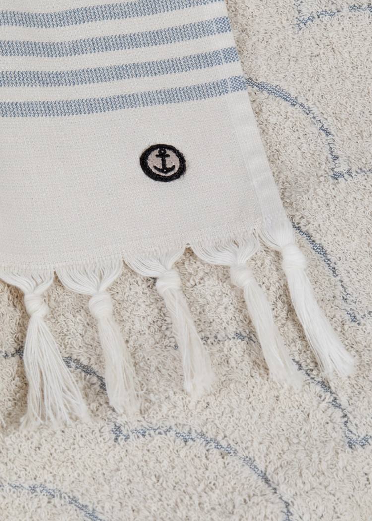 Secondary product image for "Strandhandduk Våg Ecru"